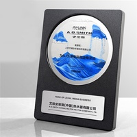 Médailles personnalisées en marbre massif, plaques de trophées en marbre cristallin imprimées en couleur, cadeau souvenir annuel pour entreprise