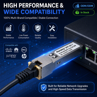 Komponen Transceiver SFP+ RJ45 SFP-10G-T-S 10GBase-T Berkualitas Tinggi dan Tahan Banting untuk Router Switch Industri yang Diperkuat