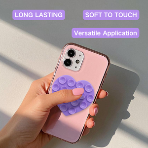 Nouveau amour coeur Double face Silicone anti-dérapant ventouse coussinets coque de téléphone main libre support de téléphone Silicone ventouse - Product Image 6