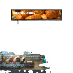 Señalización Digital Ultra Ancha para Centros Comerciales, Pantalla LCD Ultra Delgada en Formato Barra, Montaje en Pared - Product Image 1