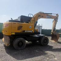 Excavatrice sur chenilles Sany SY155W d'occasion, moteur d'origine, 14 tonnes, état fiable, équipement de construction, adaptation R150WVS
