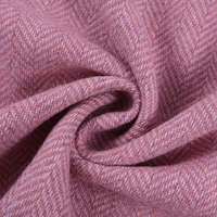 Tissu en laine tweed à chevrons teint en fil pour manteau, rideau, canapé