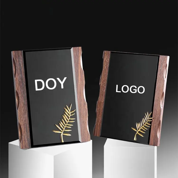 Высококачественные заготовки с логотипом креативной компании, награда персонала, награда, деревянный трофей для сувенирных подарков
