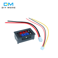 Voltímetro y Amperímetro Digital DC 0-100V 0-10A, Medidor de Voltaje y Corriente para Auto, Moto, Bicicleta Eléctrica 12V 24V 36V 48V, Probador de Batería