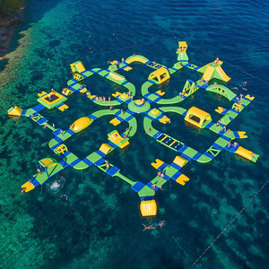Parcours d'obstacles aquatiques gonflables pour lac, défi aquatique, course d'obstacles pour enfants et adultes, parc aquatique commercial - Product Image 6