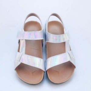 Sandales de plage en toile pour bébé, garçons et filles, pantoufles inspirées de styliste, sacs en toile, chaussures en cuir à la mode OEM - Product Image 1