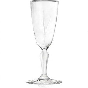 Service de table en verre gravé Feuilles de Noël, Nouveau design, Fait main, Luxe moderne, Multicolore, pour location et vente de mariage - Product Image 1
