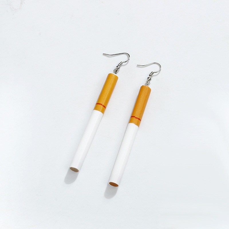 Funny Cigarette Shaped Earrings