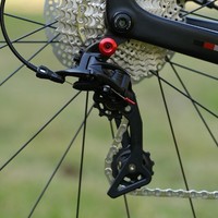 Hochwertiges Carbonfaser RS 24-Gang Gravelbike mit hydraulischen Scheibenbremsen und Standardpedalen für Straßentouren