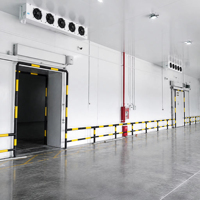 Projet de chambre froide industrielle pour viande, grande chambre froide commerciale avec compresseur à vis pour abattoir et usine de transformation de la viande