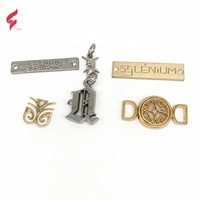 Étiquettes de vêtements en métal 3D embossées personnalisées Lihui haut de gamme, étiquettes pour foulards - Étiquettes de vêtements écologiques lavables sans plomb ni nickel