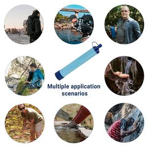 Paille filtrante à eau personnelle pour l'extérieur, randonnée, camping, voyage, préparation aux situations d'urgence, membrane éliminant les bactéries et les parasites - Product Image 6