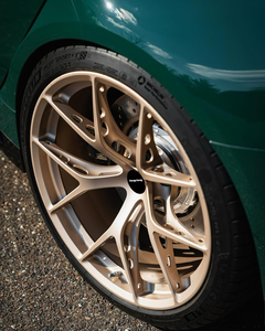 Изготовленные на заказ кованые диски из сплава класса люкс Santin Golden 5x120 вогнутые диски 18 19 20-дюймовые колеса для BMW Benz Honda - Product Image 1