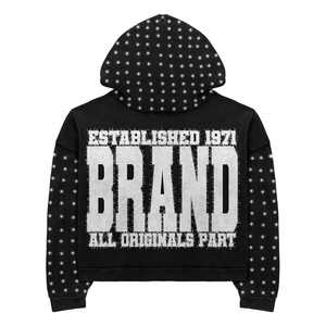 Sudaderas con Capucha de Moda Otoñal de Alta Calidad, 100% Algodón, Unisex, Estilo Holgado, Personalizadas, con Estampado de Patchwork Desgastado, Estilo Urbano, con Bolsillo - Product Image 2