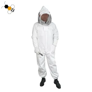 Ультравентилируемый пчеловодный костюм для мужчин и женщин, белый Хлопковый пчелиный костюм размера XXXXL