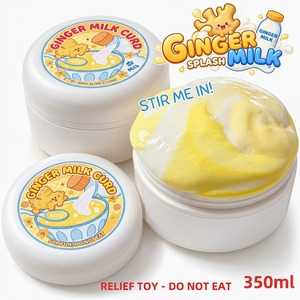 Pudín de Jengibre, Slime Espumoso de Dos Colores, Tarro Grande de 350 ml, Juguete Antiestrés, Arcilla No Tóxica, Lodo de Cristal para Niños - Product Image 2
