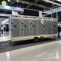 Cabine de toilettes portable Goeasy pour événements publics en plein air et complexes hôteliers, avec escalier d'accès pliable