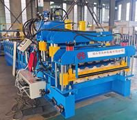Machine de formage de tuiles trapézoïdales 840 populaires, machine de fabrication de tuiles à double couche émaillée 800, machines de fabrication de tuiles de haute qualité
