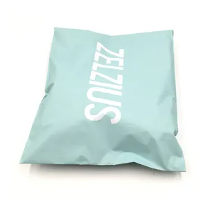 Custom Logo Plastic Shipping Mailers With Clear Pocket Envelopes Courier Bags