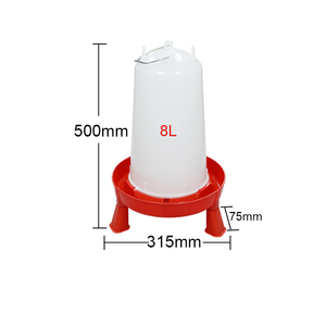 Prix de gros usine Abreuvoir en plastique 6L 8L 11L 14L de diverses capacités avec haute résistance à la corrosion pour l'alimentation des animaux de ferme - Product Image 1