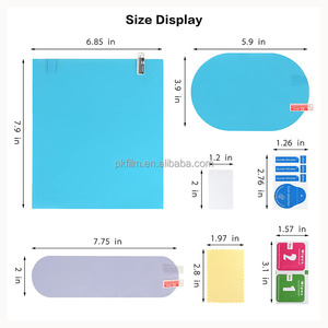Film de protection anti-buée pour rétroviseur en verre, matériau PET, revêtement nano, imperméable, autocollant de sécurité pour la conduite - Product Image 5