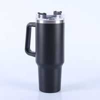Gobelet isotherme personnalisé à double paroi en acier inoxydable, avec poignée anti-fuite, idéal pour le café en déplacement – Vente chaude