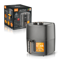 RAF R.5325B Heteluchtfriteuse 1500W 5.0L 360° °   Luchtcirculatie-olie verminderd met 80% Multi-purpose friteuse voor thuisgebruik