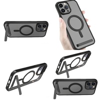Casing Belakang Anti Gores dengan Penyangga untuk iPhone 14 Pro Max 17 Air 16 15 13 12 11, Pelindung Anti Benturan dengan Holder