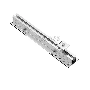 Fast Installation Mini Rail Solar Panel Mounting Bracket Aluminum With EPDM Rubber For Metal Roof