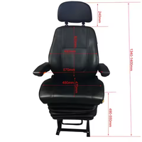Siège capitaine en acier et PVC pour bateaux Chaise marine sans socle de suspension certifié par le seau CCS Racing