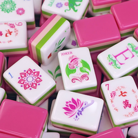 Set Mahjong Amerika Koleksi Mawar Akrilik Empat Lapis Facelift Eksklusif Untuk Hiburan Dewasa