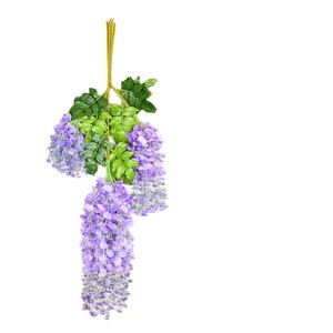 Fleurs artificielles de glycine 100 cm, décorations florales en soie pour mariage, extérieur, maison, décoration de plafond - Product Image 1