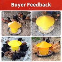 Nouveau distributeur automatique de nourriture pour poulets, mangeoire en plastique facile à utiliser