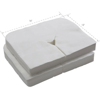 Draps de table de massage jetables Coussinets d'appui-tête Taie d'oreiller pour le visage Housse de coussin Table de berceau de massage pour le visage Couvertures d'appui-tête