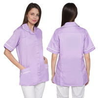 IBUF Healthcare Tuniques Sexy Femmes Infirmière Uniforme Top Ceil Bleu Couleur Résistant À L'eau De Javel pour UK Clinique Tunique Femme Scrubs Top