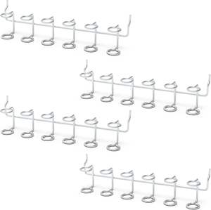 OEM Silver Carbon Steel Pegboard Screwdriver Holder Wall Mounted Durable Garage & Office Organizer for <b>Tools</b> - Product Image 1