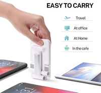 Support de téléphone portable pliable de bureau en ABS étanche, haute qualité, prix abordable, avec logo personnalisé, pour téléphone et tablette – En stock