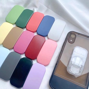 New Arrival màu rắn griptok di động Phụ kiện PC có thể gập lại điện thoại di động đứng chủ với lười biếng bàn & trượt Grip ổ cắm - Product Image 3