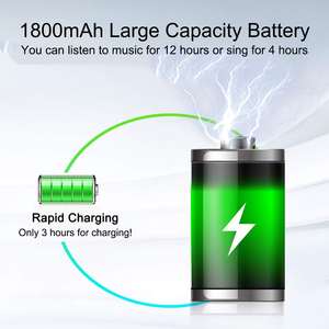 Draadloze Karaoke Microfoon Handheld Draagbare Speaker Home Ktv Speler Met Dancing Led Verlichting Record Functie Voor Kinderen - Product Image 6