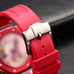 FORWELLENY Custom PC Transparent Watch Case Liquid Silicone Strap <strong>Mod</strong> <strong>Kit</strong> for Royal Pop SW Replacement Wristband Set - Product Image 4