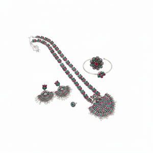 Oxidised Plated Fashion Jewelry Combo <b>Set</b> for Women Elegant Ethnic Jewelry Collection Party and Festive Wear - Product Image 2