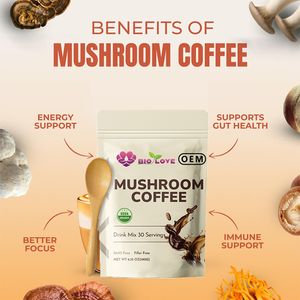 Café de Hongos Orgánico Puro en Polvo, Mezcla de Melena de León, Sabor Rico, Alternativa al Café con Energía - Product Image 6