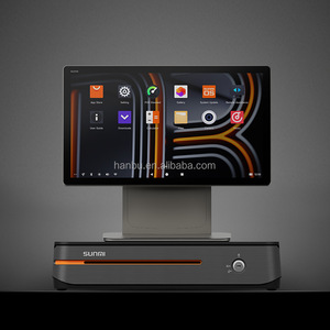 D3 Pro màn hình cảm ứng kép <span class=keywords><strong>Android</strong></span> 15.6inch 4 + 64GB NFC thanh toán Máy tính để bàn tiền mặt đăng ký hệ thống POS - Product Image 2