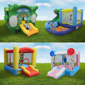 Sân chơi trẻ em màu hồng mở đầu đám cưới màu trắng <span class=keywords><strong>Inflatable</strong></span> nhảy lâu đài nhà bị trả lại thương mại trượt nước Combo - Product Image 5