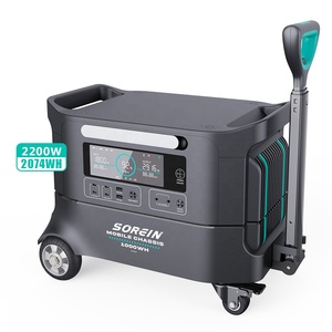 เครื่องกำเนิดไฟฟ้าพลังงานแสงอาทิตย์แบบพกพา 2200W ปี 2024 กำลังไฟ 2000W 800W 1600W สำหรับระเบียงบ้าน ระบบสำรองไฟฉุกเฉิน 2Kw พร้อมแบตเตอรี่ 2Kwh - Product Image 1