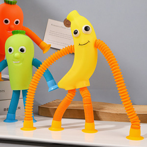 Jouet éducatif pour enfants, tube télescopique amusant, jouet de décompression extensible avec ventouse, nouveauté, gadgets amusants - Product Image 2