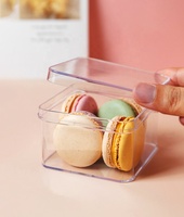 Gobelet à gâteau en plastique transparent, gobelet à mousse, gobelet à pudding, gobelet à gâteau avec couvercle, boîte à dessert, moulage par injection, boîte de rangement scellée