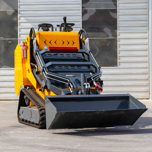 Miễn phí vận chuyển giá rẻ New nhỏ nhỏ Kubota động cơ vườn loader bánh xe/theo dõi <span class=keywords><strong>mini</strong></span> Skid chỉ đạo Bộ nạp với xô - Product Image 3
