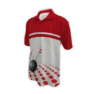 Customize UPF 35 Ladies Bowling Shirts in polo style for ten pin bowling team