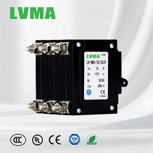 Lvma thủy lực từ MCB 1P 2pha 3 cực AC400V <span class=keywords><strong>dc80v</strong></span> Đồng 10kA phá vỡ Công suất - Product Image 1